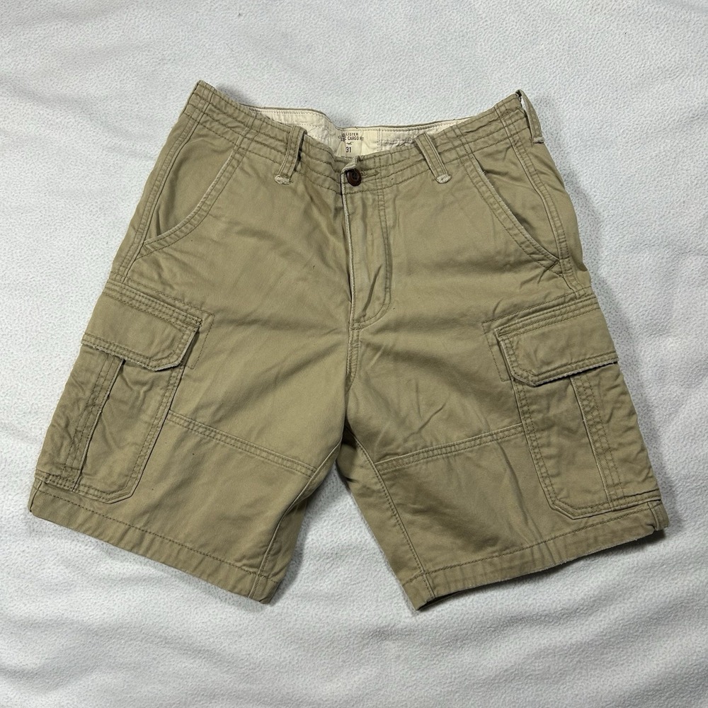 Hollister Tan Cargo Shorts Men's 31 Classic Fit Surf Skate Hike Camp